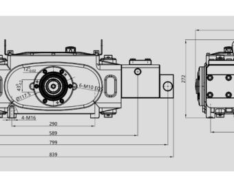 Габаритный чертёж PINFL 40A-25-M1-X2