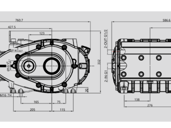 Габаритный чертёж PINFL 50B-32-M1-G